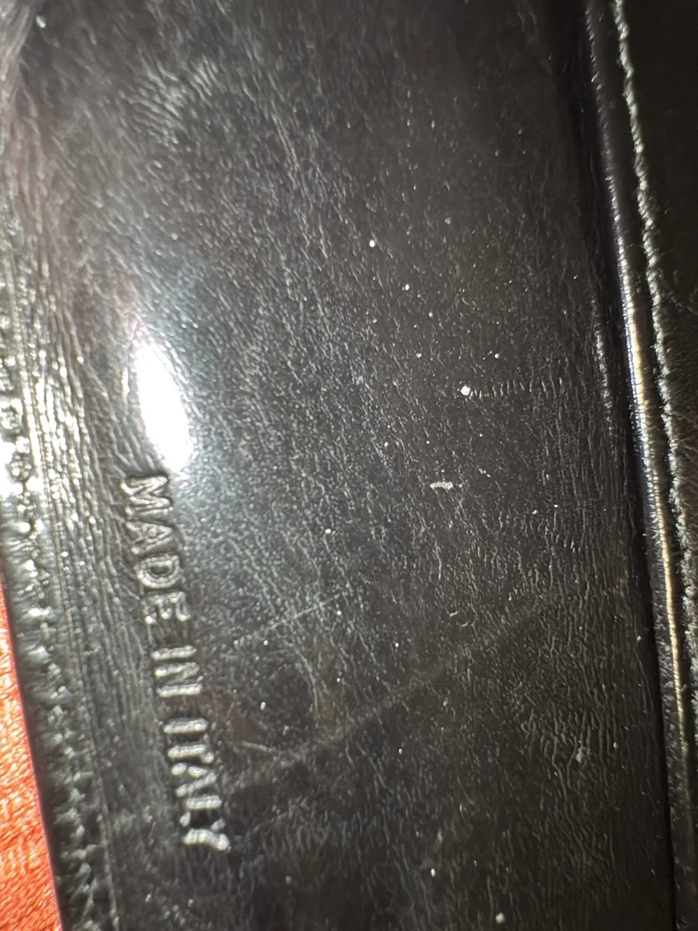 Prada Black Leather Men's Bi-Fold Wallet with Metal Corner